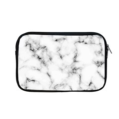 White Faux Marble Texture  Apple Macbook Pro 13  Zipper Case by Dushan