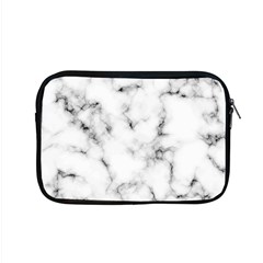 White Faux Marble Texture  Apple Macbook Pro 15  Zipper Case by Dushan