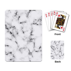 White Faux Marble Texture  Playing Cards Single Design (rectangle)