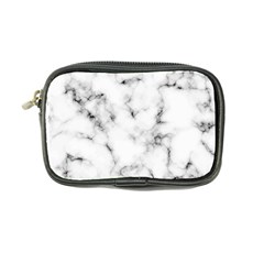 White Faux Marble Texture  Coin Purse by Dushan