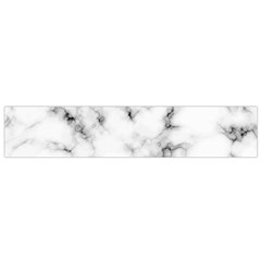 White Faux Marble Texture  Small Flano Scarf