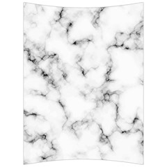 White Faux Marble Texture  Back Support Cushion by Dushan