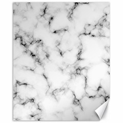 White Faux Marble Texture  Canvas 16  X 20  by Dushan