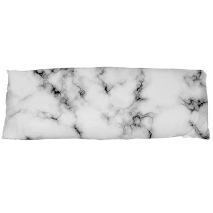 White faux marble texture  Body Pillow Case (Dakimakura)