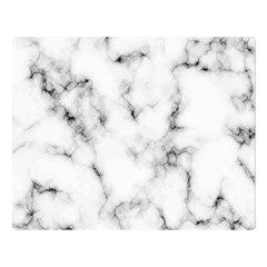 White Faux Marble Texture  Double Sided Flano Blanket (large)  by Dushan