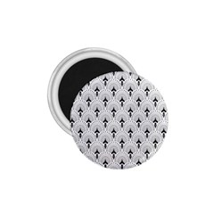 Black And White Art-deco Pattern 1 75  Magnets by Dushan