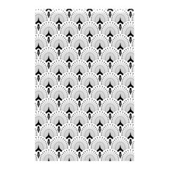 Black And White Art-deco Pattern Shower Curtain 48  X 72  (small) 