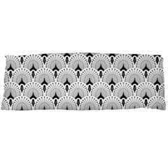 Black And White Art-deco Pattern Body Pillow Case Dakimakura (two Sides) by Dushan