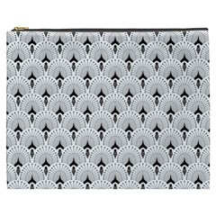 Black And White Art-deco Pattern Cosmetic Bag (xxxl)