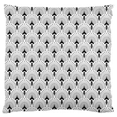 Black And White Art-deco Pattern Standard Flano Cushion Case (one Side) by Dushan