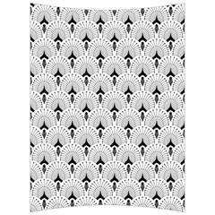 Black And White Art-deco Pattern Back Support Cushion