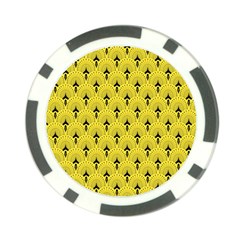 Art-decoyellow Poker Chip Card Guard