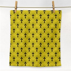 Art-decoyellow Face Towel by Dushan