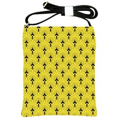 Art-decoyellow Shoulder Sling Bag by Dushan