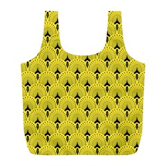 Art-decoyellow Full Print Recycle Bag (l) by Dushan