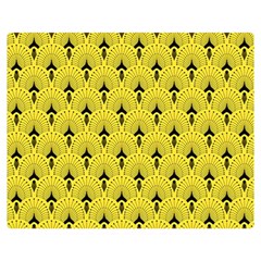 Art-decoyellow Double Sided Flano Blanket (medium)  by Dushan