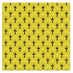 Art-decoyellow Large Satin Scarf (square)