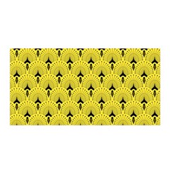 Art-decoyellow Satin Wrap by Dushan