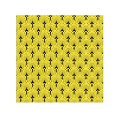 Art-decoyellow Small Satin Scarf (square) by Dushan