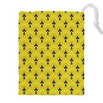 Art-decoyellow Drawstring Pouch (5XL) Front