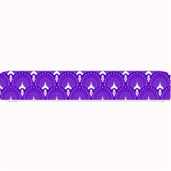 White And Purple Art-deco Pattern Small Bar Mats by Dushan