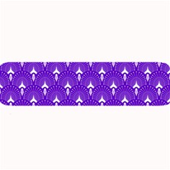 White And Purple Art-deco Pattern Large Bar Mats by Dushan