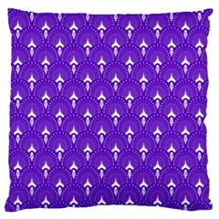 White And Purple Art-deco Pattern Standard Flano Cushion Case (one Side) by Dushan