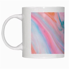 Colorful Marble Abstract Background Texture  White Mugs by Dushan