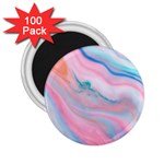 Colorful marble abstract background texture. 2.25  Magnets (100 pack)  Front