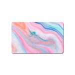 Colorful marble abstract background texture. Magnet (Name Card) Front