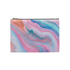 Colorful Marble Abstract Background Texture  Cosmetic Bag (medium)