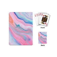 Colorful Marble Abstract Background Texture  Playing Cards Single Design (mini)