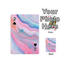 Colorful Marble Abstract Background Texture  Playing Cards 54 Designs (mini) by Dushan