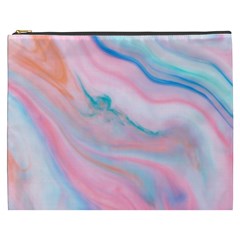 Colorful Marble Abstract Background Texture  Cosmetic Bag (xxxl) by Dushan