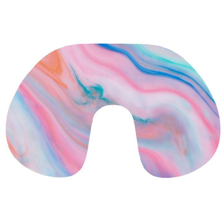 Colorful marble abstract background texture. Travel Neck Pillow