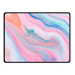 Colorful Marble Abstract Background Texture  Double Sided Fleece Blanket (small)  by Dushan