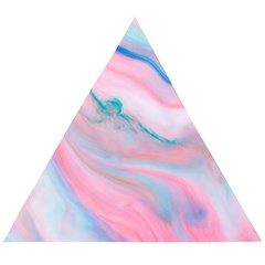 Colorful Marble Abstract Background Texture  Wooden Puzzle Triangle by Dushan