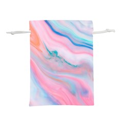 Colorful Marble Abstract Background Texture  Lightweight Drawstring Pouch (l) by Dushan