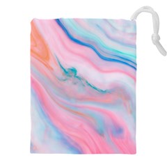 Colorful Marble Abstract Background Texture  Drawstring Pouch (4xl)