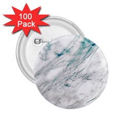 Gray Faux Marble Blue Accent 2 25  Buttons (100 Pack)  by Dushan