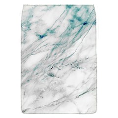 Gray Faux Marble Blue Accent Removable Flap Cover (s) by Dushan