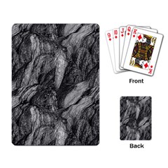 Black And White Rocky Texture Pattern Playing Cards Single Design (rectangle) by dflcprintsclothing