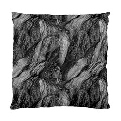 Black And White Rocky Texture Pattern Standard Cushion Case (one Side)