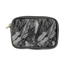 Black And White Rocky Texture Pattern Coin Purse by dflcprintsclothing