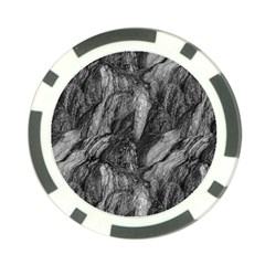 Black And White Rocky Texture Pattern Poker Chip Card Guard (10 Pack) by dflcprintsclothing