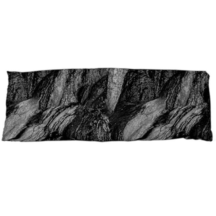 Black And White Rocky Texture Pattern Body Pillow Case (Dakimakura)