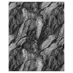 Black And White Rocky Texture Pattern Drawstring Bag (small) by dflcprintsclothing