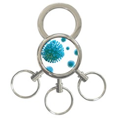 Corona Virus 3-ring Key Chain by catchydesignhill