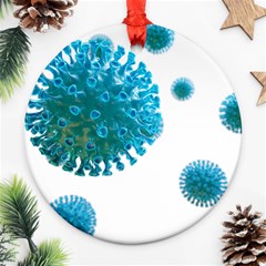 Corona Virus Round Ornament (two Sides)