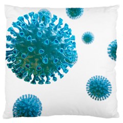 Corona Virus Large Cushion Case (one Side)